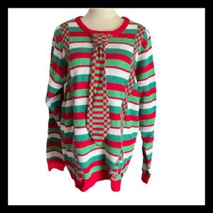 Jolly Sweaters Ugly Christmas Party Sweater Men’s L Holiday Party Festive Funny